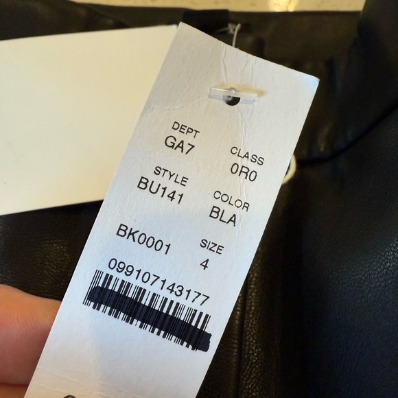 J. Crew Kate straight-leg pant in faux leather Women’s Size 4 Style BU141 Black - Picture 14 of 16